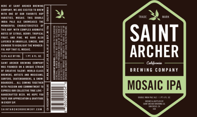 Saint Archer Mosaic IPA