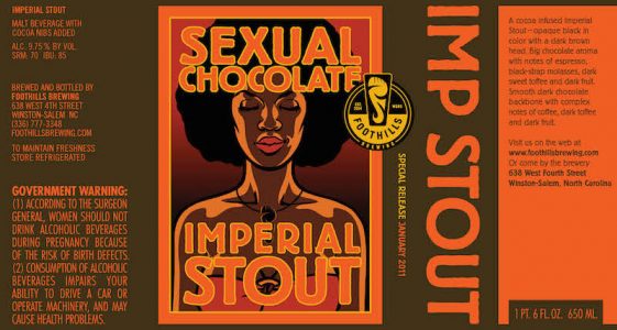 Foothills Sexual Chocolate Label