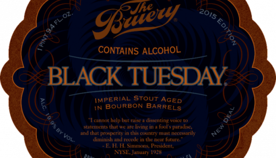The Bruery Black Tuesday 2015 Label