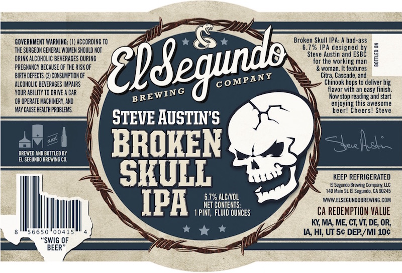 Beer Review: Broken Skull (Stone Cold IPA) (El Segundo Brewing Company) -  THE BEER THRILLERS