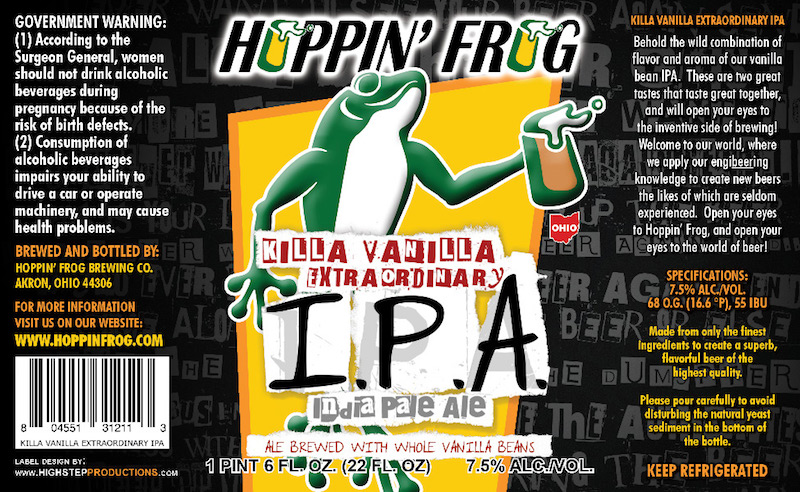 Hoppin Frog Killa Vanilla Extraordinary IPA