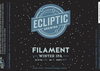 Ecliptic Brewing - Filament Winter IPA (Label)