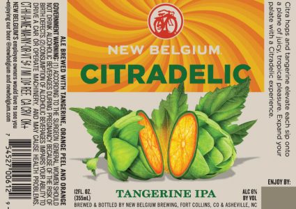 New Belgium Citradelic Bottle Label