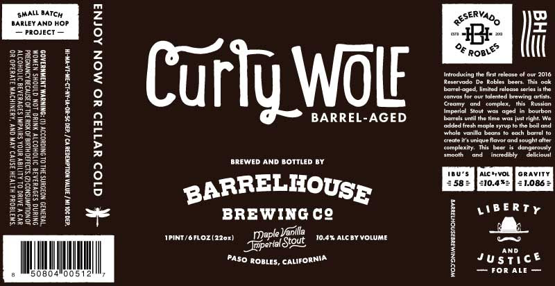 BarrelHouse 2016 Curly Wolf