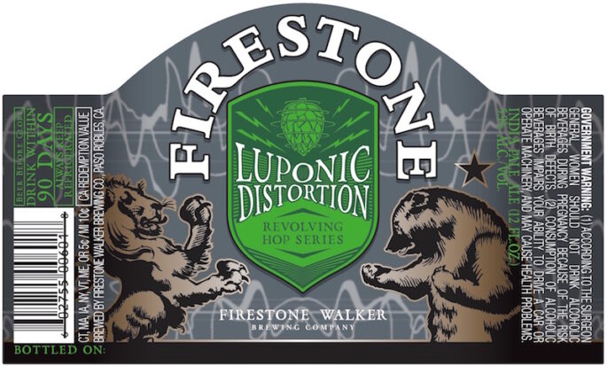 Firestone Walker Luponic Distortion Bottle Label
