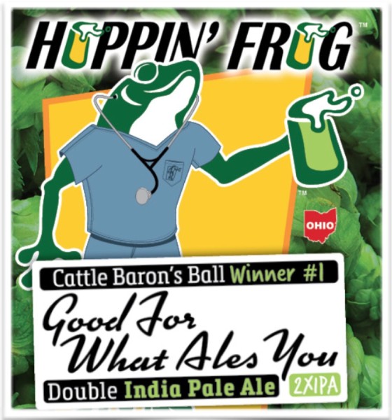 Hoppin' Frog Cattle Baron's Ball Winnter Good For What Ales You Double IPA