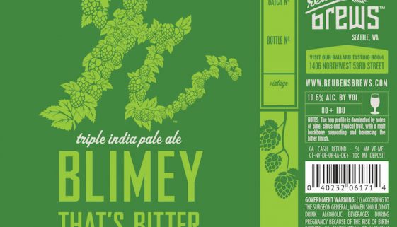 Reuben's Brew Blimey That's Bitter Triple IPA