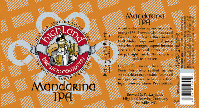 Highland Brewing Mandarina IPA