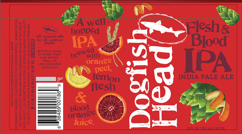 Dogfish Head Flesh and Blood Cans
