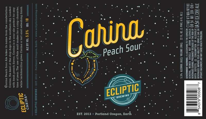Ecliptic Brewing - Carina Peach Sour