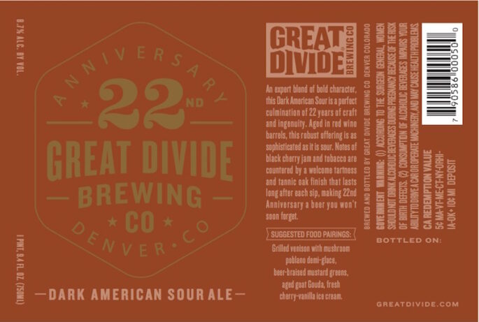 Great Divide 22nd Anniversary Ale