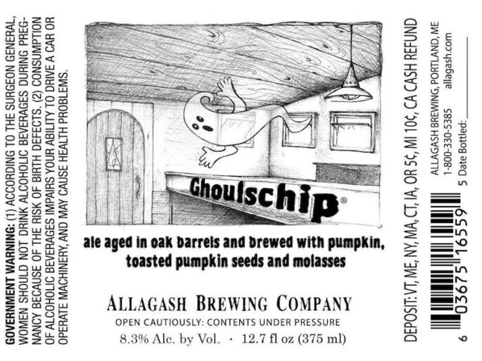 Allagash Ghoulschip Label