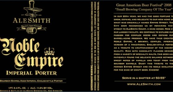 AleSmith Barrel-Aged Noble Empire Imperial Porter_v7_final