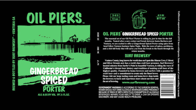 Surf Brewery Oil Piers Gingerbread Spiced Porter