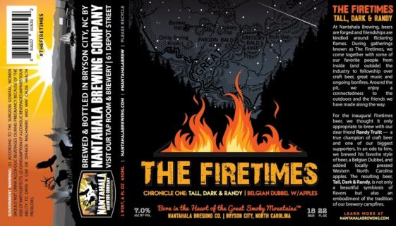 Nantahala Brewing - The Firetimes - Tall, Dark & Randy