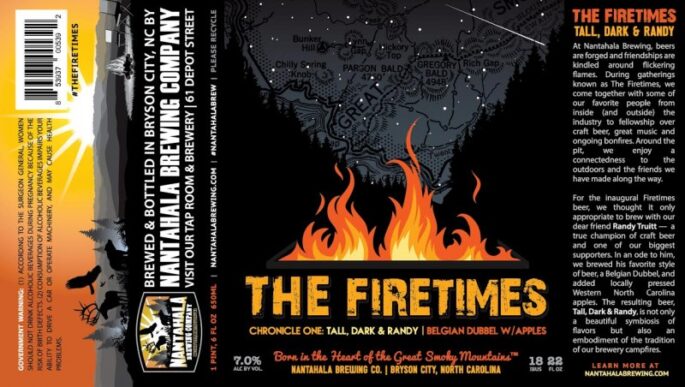 Nantahala Brewing - The Firetimes - Tall, Dark & Randy