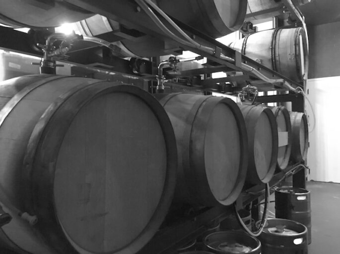 Dogfish Head Cask Rack AeriAle