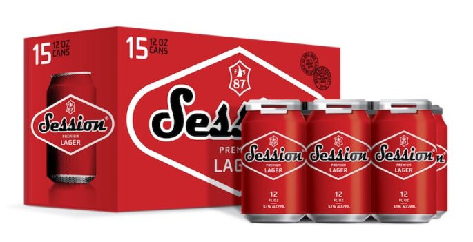 Session Lager 15 pack cans