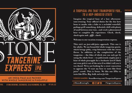 Stone Tangerine Express IPA Label