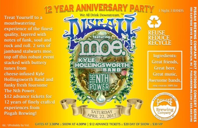 Pisgah Brewing 12th Anniversary