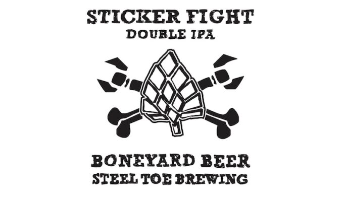 Boneyard Steel Toe Sticker Fight