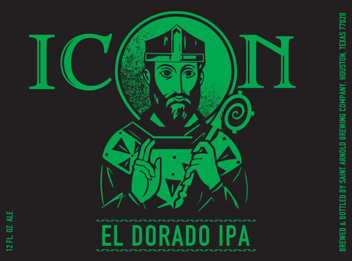 Saint Arnold Icon Green Eldorado IPA