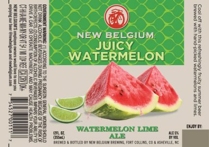 New Belgium Juicy Watermelon Bottle Label