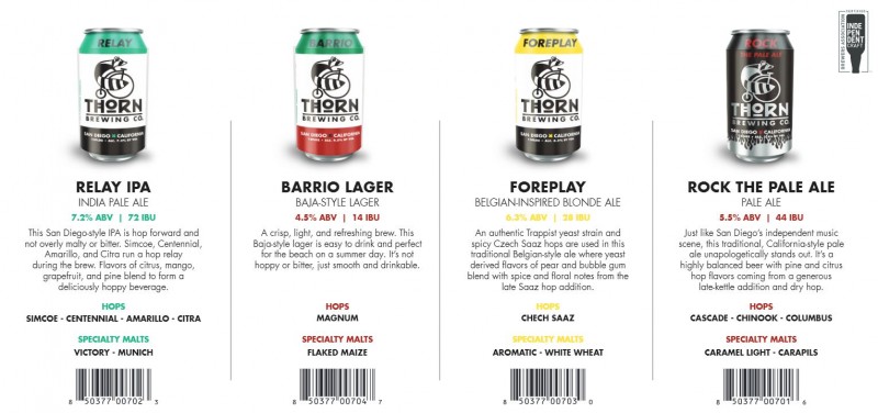 Thorn Brewing Cans