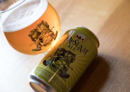 Bells Hopslam Can and Snifter