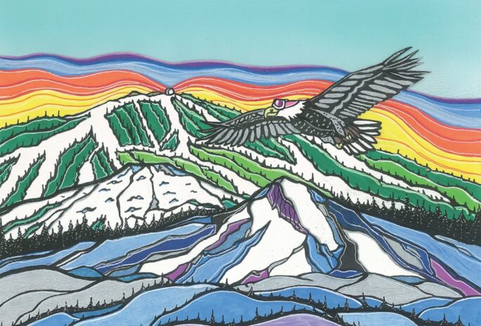 Block 15 - Fresh Pow IPA - label artwork