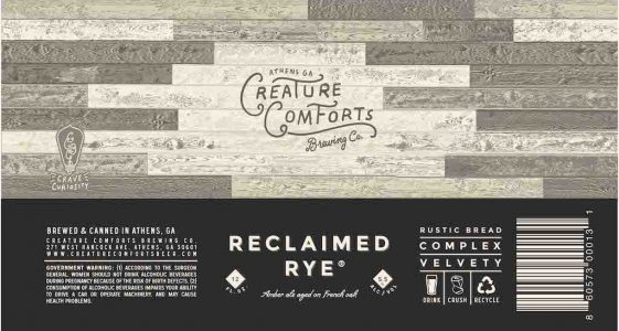 Creature Comforts Reclaimed Rye