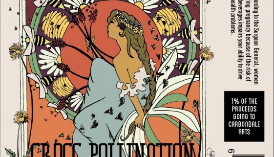 Cross-Pollination Collaboration Beer Label
