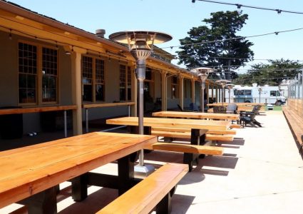 Dust Bowl Monterey Tap Depot - Back Patio Picnic Tables