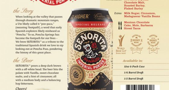 Elevation Beer Co - Señorita Imperial Porter