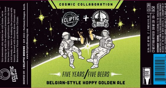 Ecliptic Brewing + Russian River Belgian-Style Hoppy Golden Ale