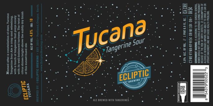 Ecliptic Brewing - Tucana Tangerine Sour