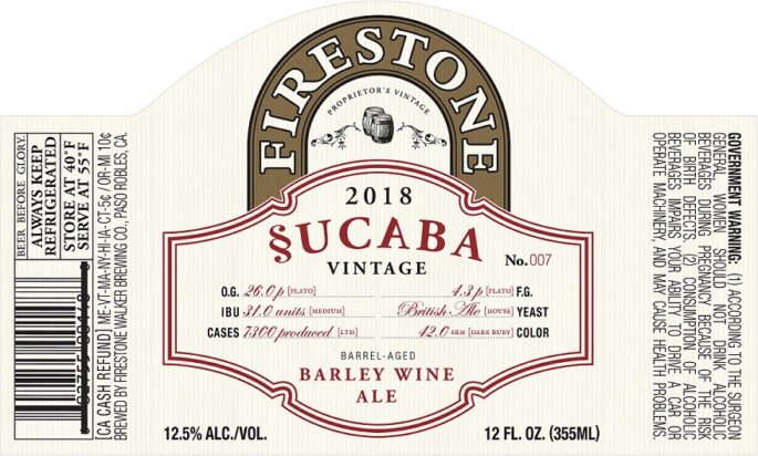 Firestone Walker Sucaba 2018