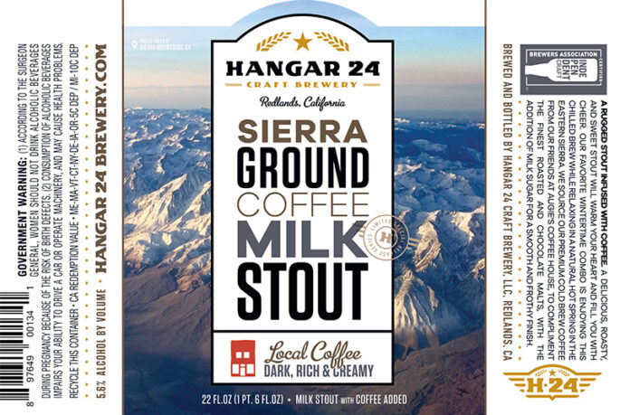 Hangar 24 - Sierra Ground Coffee Milk Stout (Label)