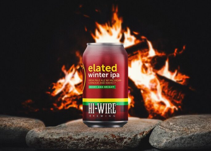 Campfire of free space for your product on hot stones and dark mood photo of night