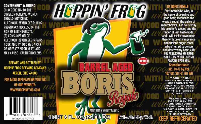 Hoppin' Frog Barrel Aged BORIS Royale Makes Its Return • thefullpint.com