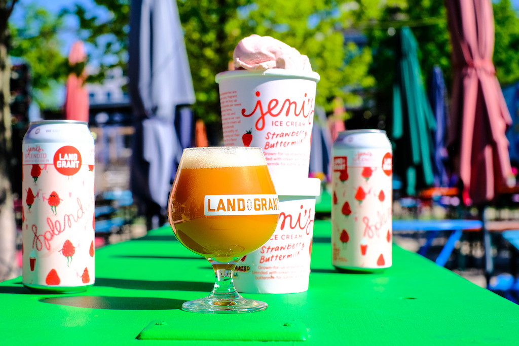 Land-Grant Brewing & Jeni’s Splendid Ice Creams Collab on Splendid Strawberry Oat Milkshake IPA thumbnail