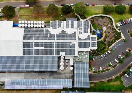 Maui Brewing Solar Rooftop Flyover