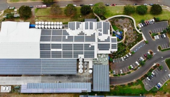 Maui Brewing Solar Rooftop Flyover
