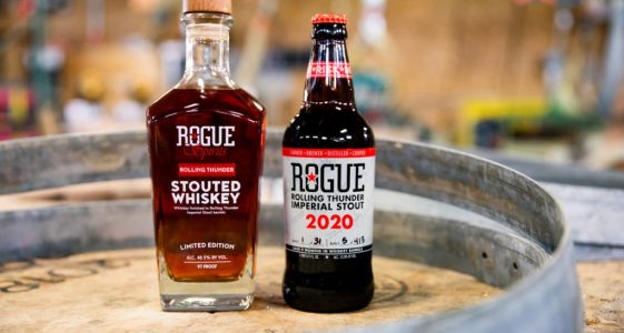 Rogue Rolling Thunder Stout and Whiskey