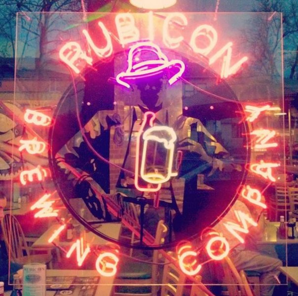 Rubicon Brewing Logo Neon