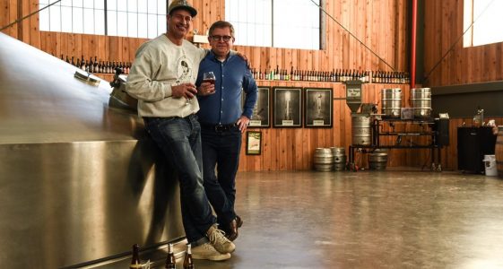 Sam Calagione & Rudi Ghequire at Brouwerij Rodenbach