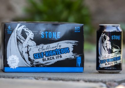 Stone Sublimely Self-Righteous Black IPA Cans