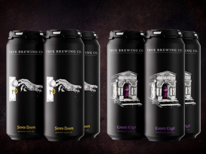 TRVE Brewing - Cosmic Crypt & Seven Doors Cans