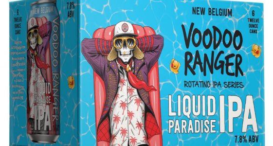 Voodoo Ranger Liquid Paradise IPA 12 oz can 6 pack angle