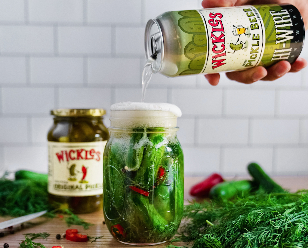 Hi-Wire Brewing Teams with Wickles Pickles on Wickle Pickle Beer thumbnail